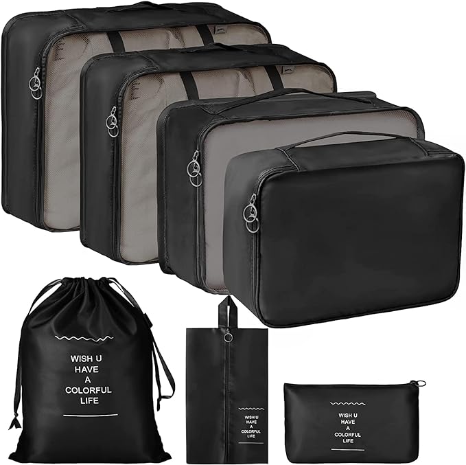 Travel Efficiency with PETRICE Travel Organizer 7 Set